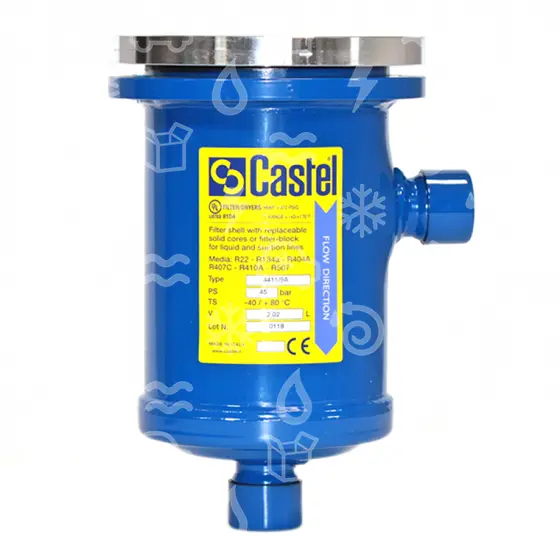 filtrdehydrátor CASTEL 4411/9A, 1 vložkový, 1.1/8